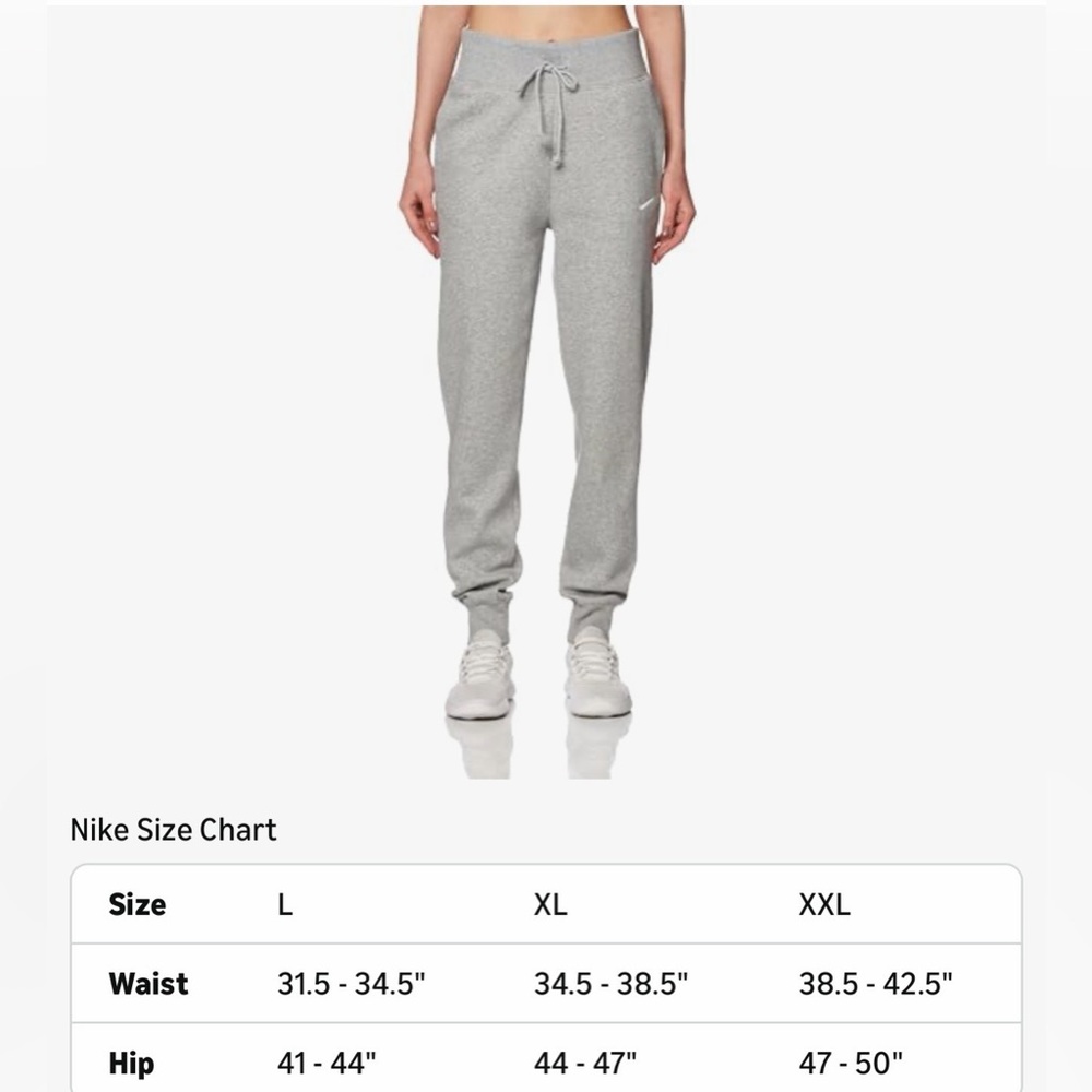 Nike Phoenix fleece, high-rise joggers Large